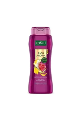 Komili Rich Aroma Refresh&Energize Kalıcı Parfüm Etkili Duş Jeli 500ml, F3100219-002, Mor
