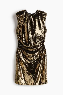 H&M Pullu Mini Elbise
