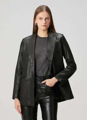 AllSaints Siyah Deri Ceket