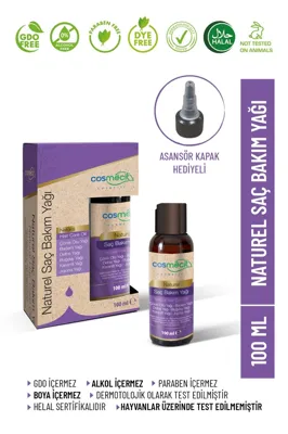 Cosmecit Naturel Saç Bakım Yağı 100 Ml - Bitkisel Yağ Kompleksi