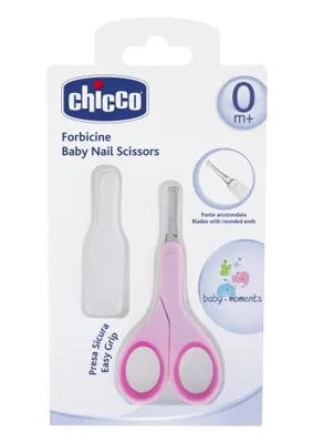 Chicco Kapaklı Tırnak Makası - Pembe
