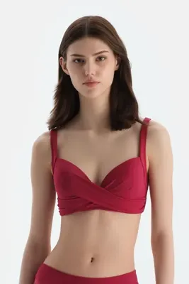 Dagi Bordo Kaplı Bikini Üstü