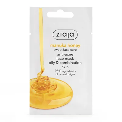 Ziaja Manuka Balı İçeren Akne Karşıtı Yüz Maskesi 7 ml (Yağlı & Karma Ciltler)