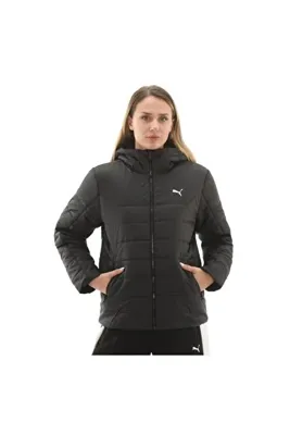 Puma 685231-01 Ess Hooded Padded Jacket Kadın Mont Siyah