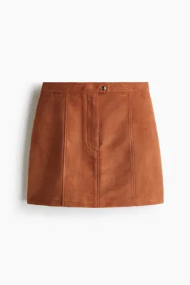 H&M Çan Kesimli Mini Etek