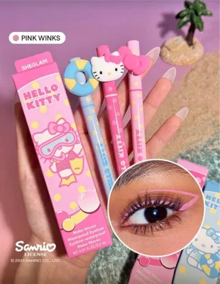 MyBalliStore Hello Kitty Sheglam Make Waves Waterproof Eyeliner Pembe
