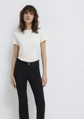 Mavi (TENCEL™) Modal Karışımlı Beyaz Basic Tişört