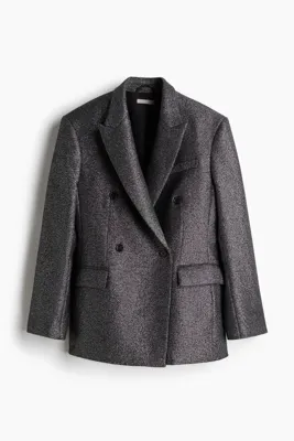H&M Yün Karışımlı ve Simli Blazer