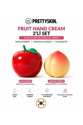 ps. prettyskin. Şeftali Hand Cream & Elma Hand Cream