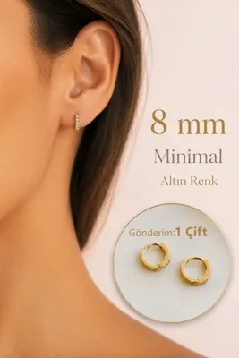 Sacce Scarves&Accessories Zirkon Taşlı Halka Tragus Helix Kıkırdak Küpe