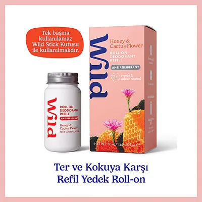 WILD Wild Honey-Cactus Flower Roll On Deodorant Refill 50 ml
