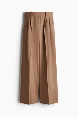 H&M Keten Karışımlı Geniş Pantolon