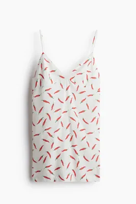 H&M Keten Karışımlı Plaj Elbisesi