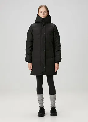 Canada Goose Shelburne Siyah Kapüşonlu Parka