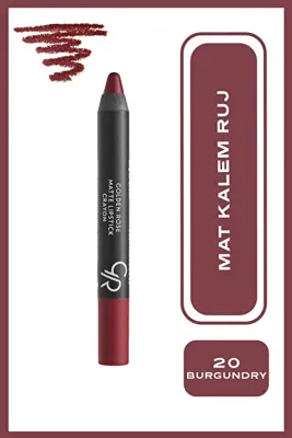 Golden Rose Matte Lipstick Crayon - 20 - Mat Ruj