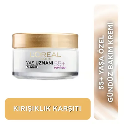 L'Oréal Paris Loreal Paris Yaş Uzmanı 55+ Kırışıklık Karşıtı Yenileyici Krem 50 ml