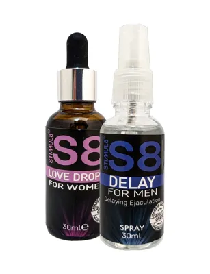 Kostore Stımul8 S8 Erkeğe Delay30 Mlsprey + Kadına Ekstradestek Özel Uyarıcıdamıa 30 Ml