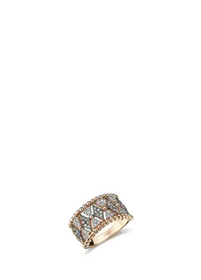 Nayra jewelry Blessing 925 ayar Gümüş 18 Ayar Altın Kaplama Kadın Yüzük