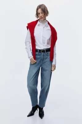 H&M Barrel High Ankle Jeans