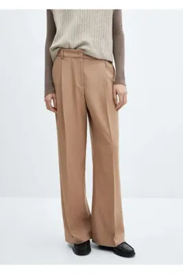 MANGO Woman Çizgili pantolon