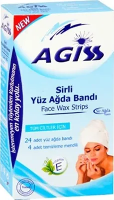 Agiss Tüm Ciltler İçin Sirli Yüz Ağda Bandı 28 Adet