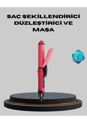 Sbus Shop 5 Kademeli Seramik Saç Düzleştirici – Düz ve Kıvırcık Mod, 26 mm Plaka, Profesyonel Saç Şekillendirme