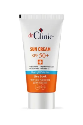 Dr. Clinic Spf 50+ Güneş Koruyucu Krem 50 Ml ( Uva,uvb Ve Mavi Işık Koruma )