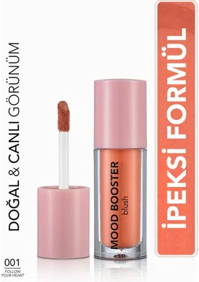 Flormar Mood Booster Doğal Görünüm Veren Yoğun Pigmentli Likit Allık (001 Follow Your Heart) 8682536043700