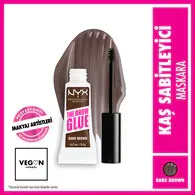 NYX Professional Makeup The Brow Glue Instant Brow Styler Kaş Sabitleyici Maskara Dark Brown