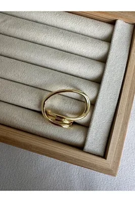 ringbox Gold Oval Büyük Yüzük