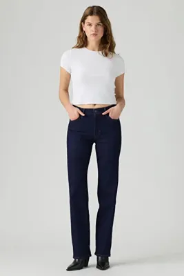 Levi's 723 Yüksek Bel Düz Kesim Dark İndigo Kadın Jean