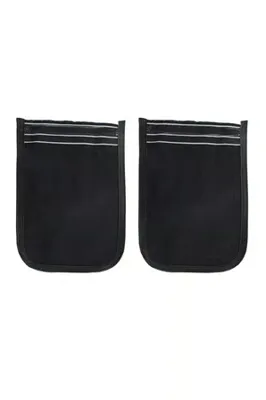 Royaleks 2 Adet Osmanlı Kalın Siyah Banyo Hamam Kesesi 25 x 17 cm