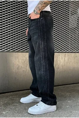 cezstudio Şerit Detaylı Premium Baggy Pantolon