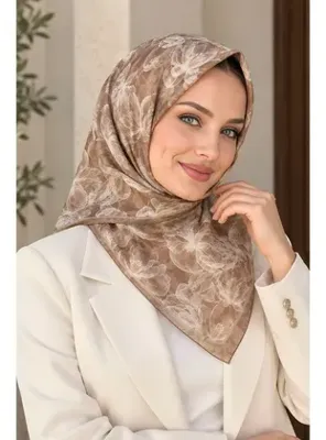 İmaj Butik Vizon Desenli Soft Eşarp