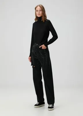 Golden Goose Siyah Taşlı Jean Pantolon