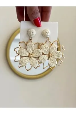 Luvia Accesories Raffia Bloom Küpe
