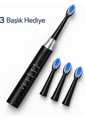 Astraltech If Siyah Elektrikli Diş Fırçası 3 Yedek Başlık Hediyeli