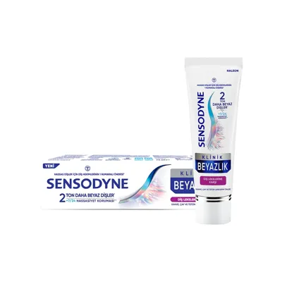 Sensodyne Diş Macunu Klinik Beyazlık Diş Lekelerine Karşı 75 ml