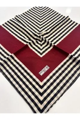 KB Bursa İpek Koton eşarp dikişli 100x100 cm