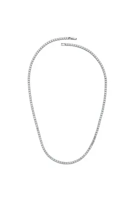 Merano Design 2mm Rhodium Su Yolu Kolye