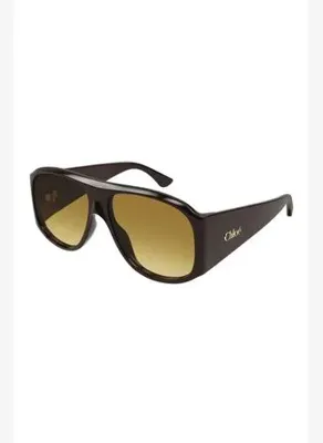 Chloe CH0347S 001 Kahverengi Square Kadın Güneş Gözlüğü