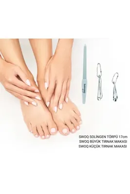 SWOQ Çelik Törpü 17cm & Tırnak Makası Seti