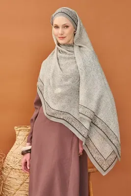 Silk Home Lorena-Riva Şal Tencel Güpür Desen Gri