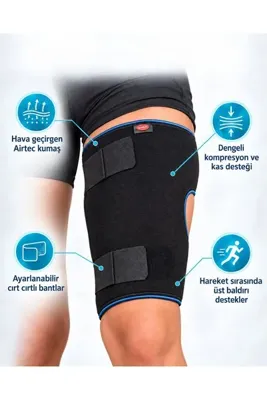 Genel Markalar Karvel Airtec Üst Baldırlık – Uyluk Destek Bandajı Unıversal