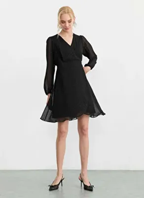 Selen Siyah Kadın Elbise 26YSL7822