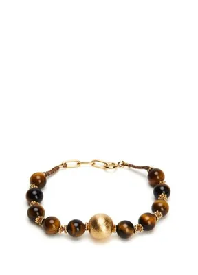 Tityaravy Samhita Tiger's Eye Kadın Altın Kaplama Bileklik