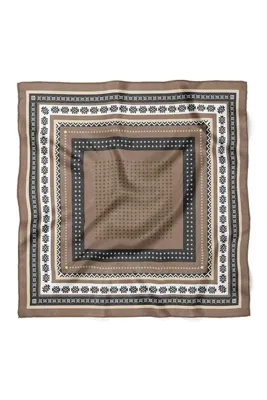 nehir eşarp Puantiye ve Sembol Desen Fular Bandana 70x70 Cm