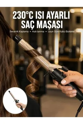 Candourmass 230 Derece Isı Ayarlı Seramik Saç Maşası 25 mm Yeni Nesil