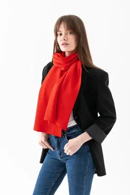 VEGA MODA Unisex Düz Triko Örgü Atkı, Triko Atkı, Yumuşak Dokulu Atkı, Erkek Kadın Atkı, Atkı, triko örgülü.