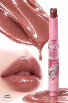 Magic Casa Simli Berry Rose 02 – Kalp Uçlu, Cam Parlaklığında Nem Etkili Ruj